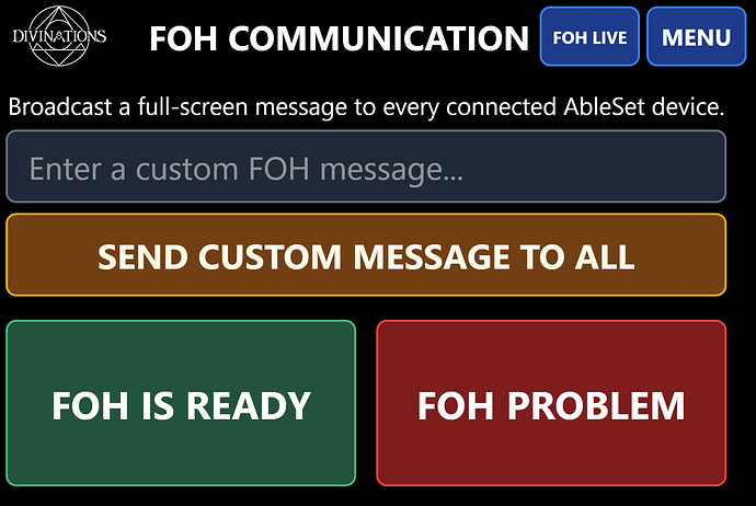 FOH COMMUNITION CANVAS